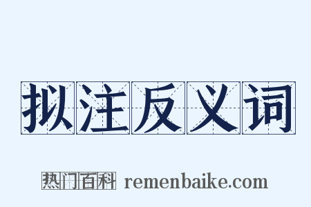 拟注反义词是什么意思的图片